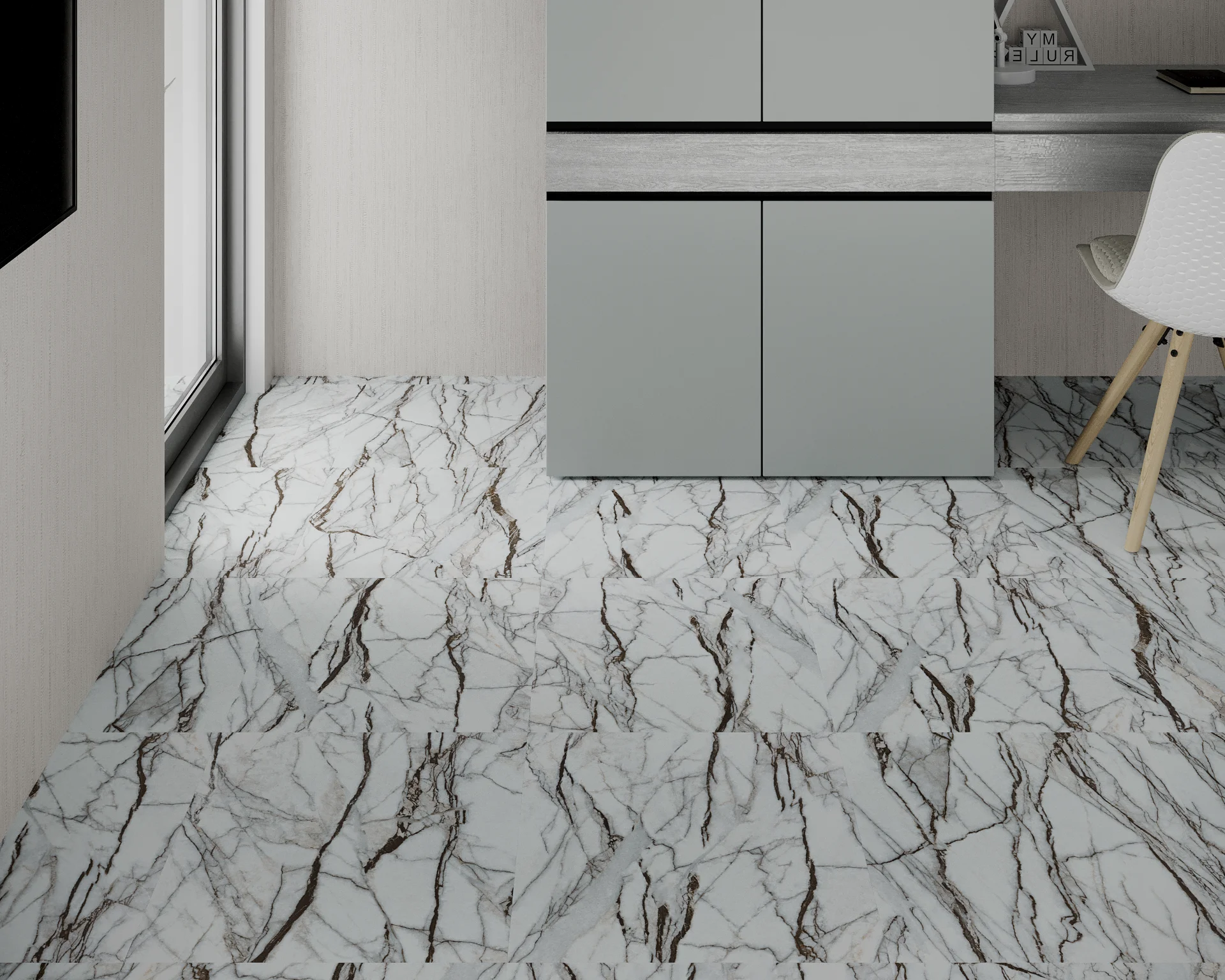 Кварцвиниловая плитка ART EAST HIT АТS 765 Мрамор Червеолле в Москве