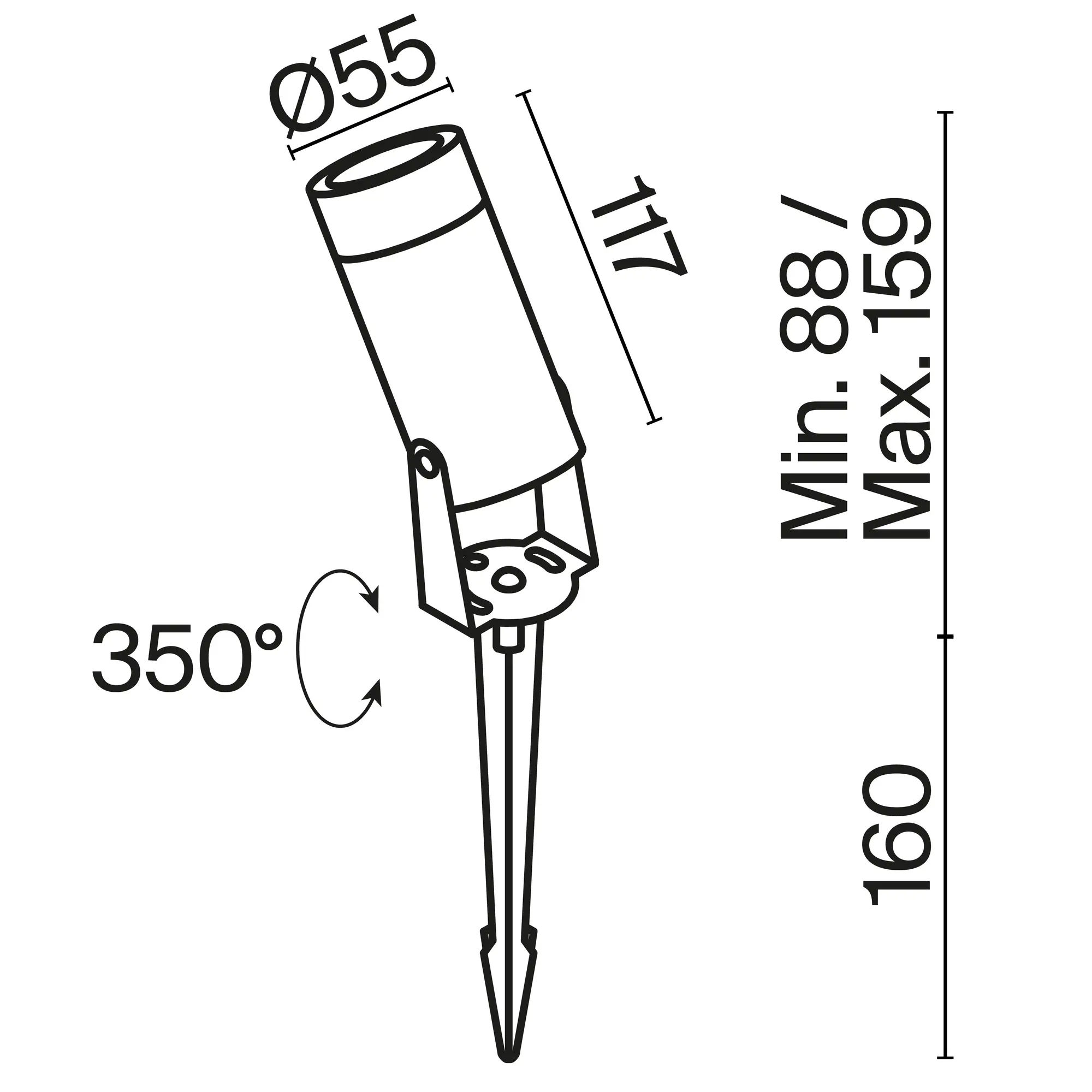 Ландшафтный светильник Outdoor O050FL-L5GF3K