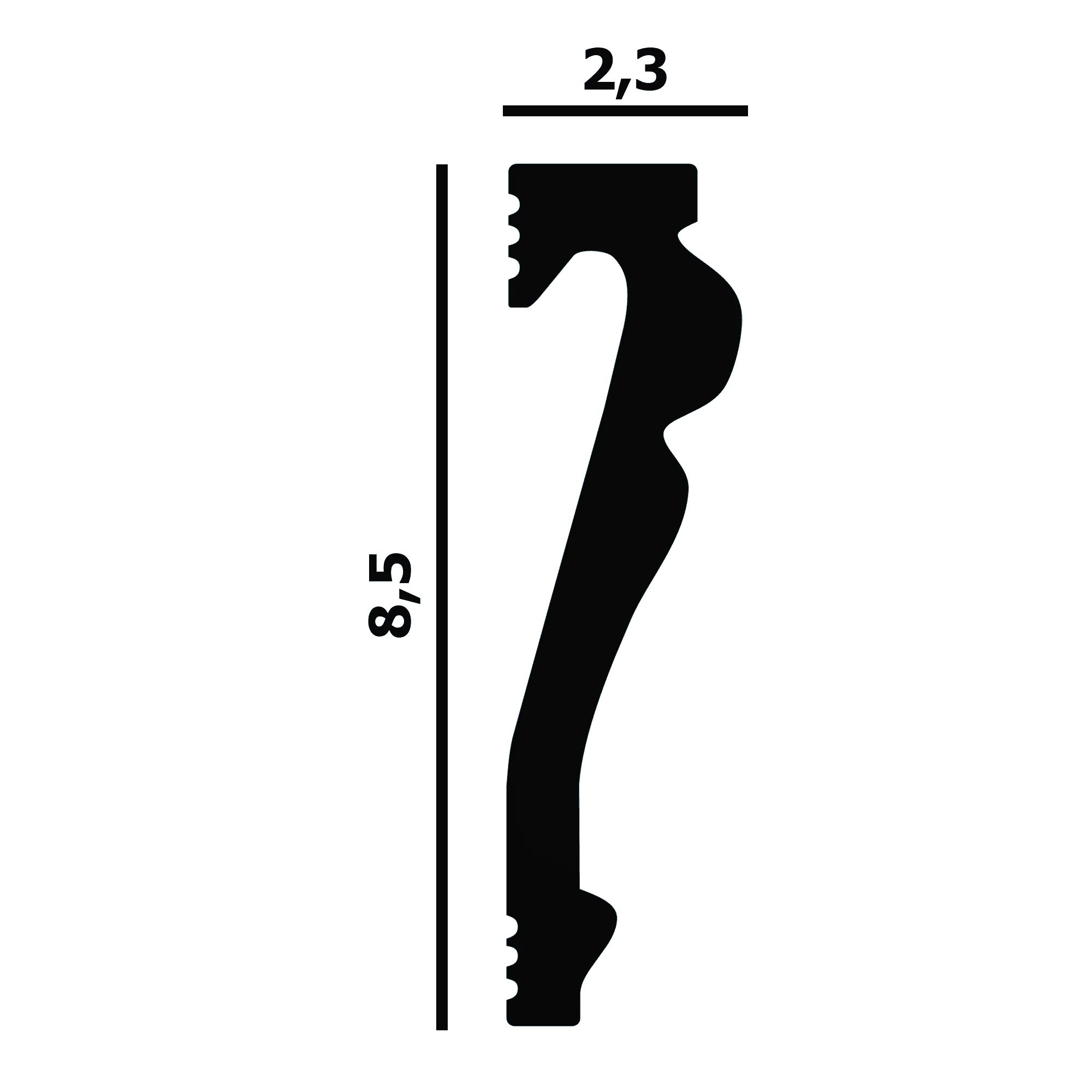Молдинг P85 Перфект Плюс лепнина
