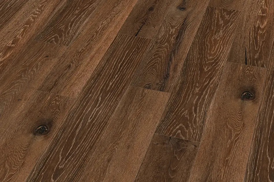 Пробковый пол с дизайном под дерево