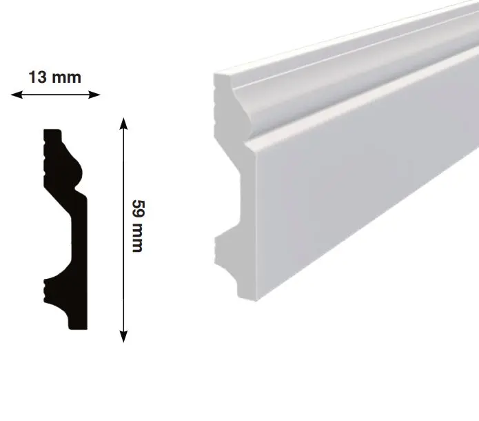Плинтус из полистирола напольный купить недорого