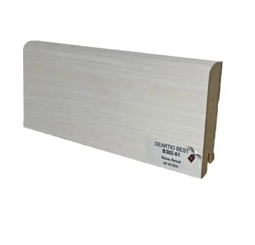 Плинтус МДФ Deartio B302-01 Ясень белый цена