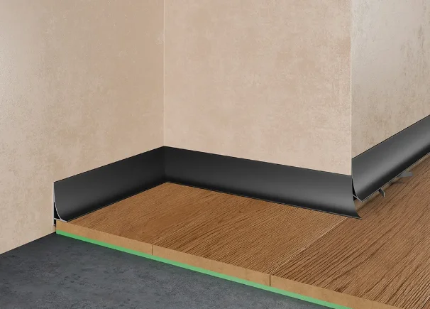 Микро плинтус Pro Design Corner L 584 B Черный анодированный