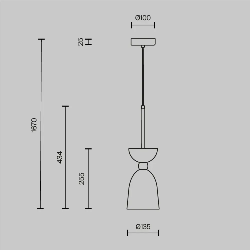 Подвесной светильник Maytoni MOD113PL-01W
