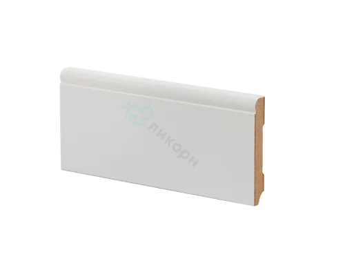 Плинтус напольный белый МДФ