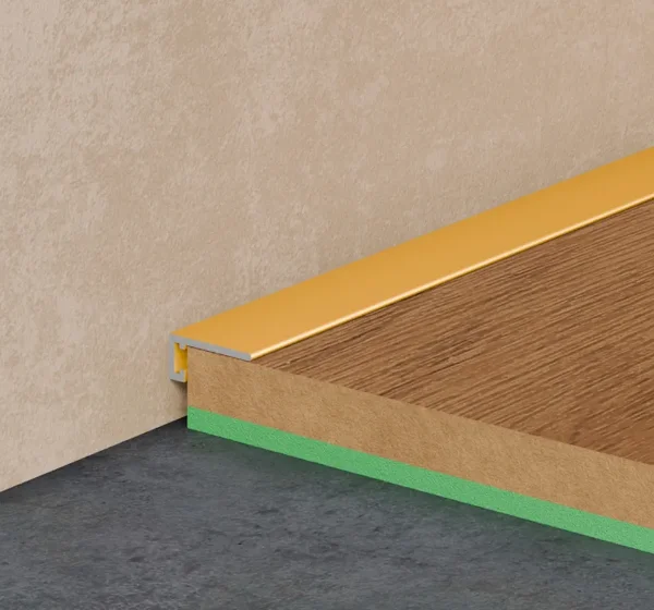 Микроплинтус щелевой плинтус Pro Design Mini 7067 G золото