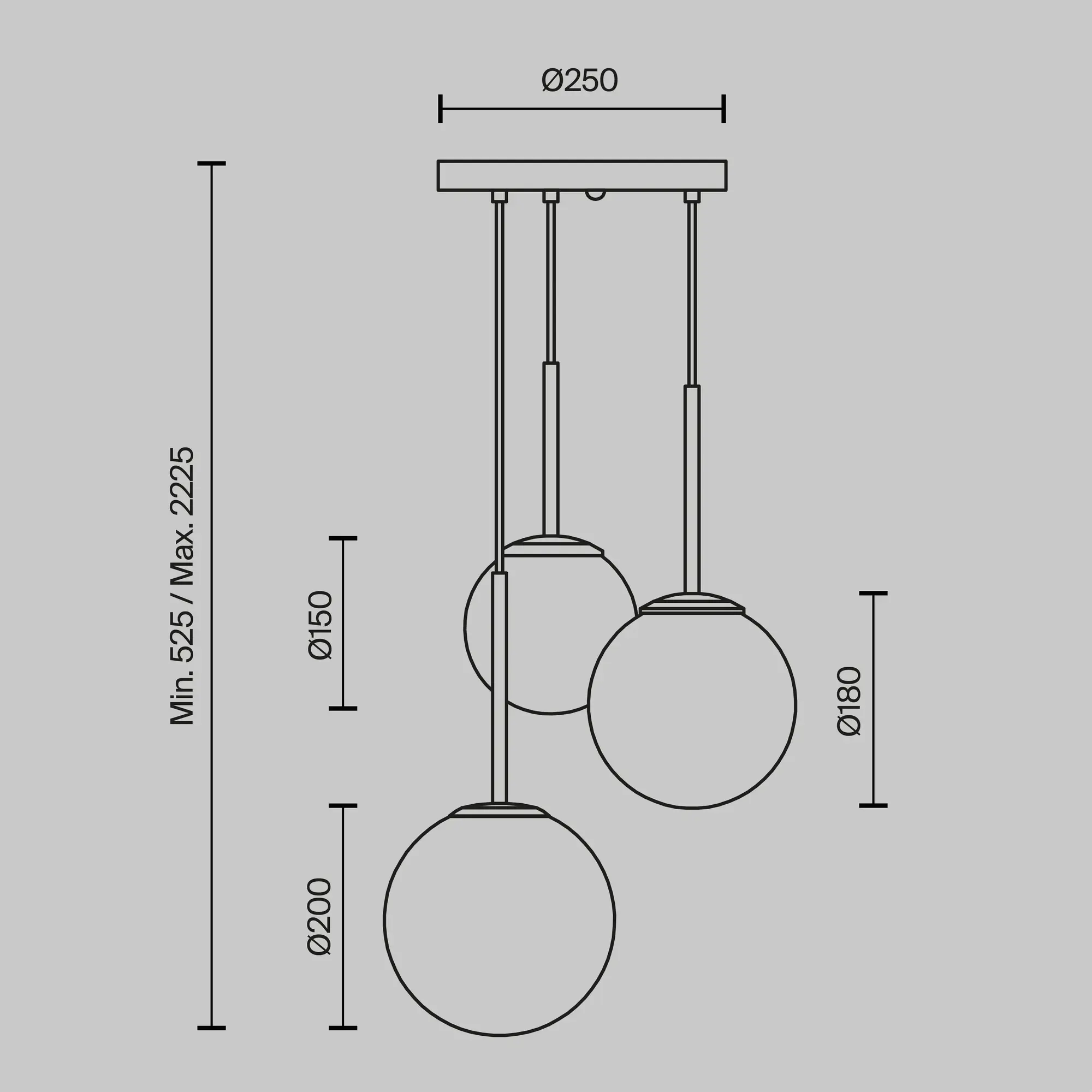 Подвесной светильник Maytoni MOD321PL-03W