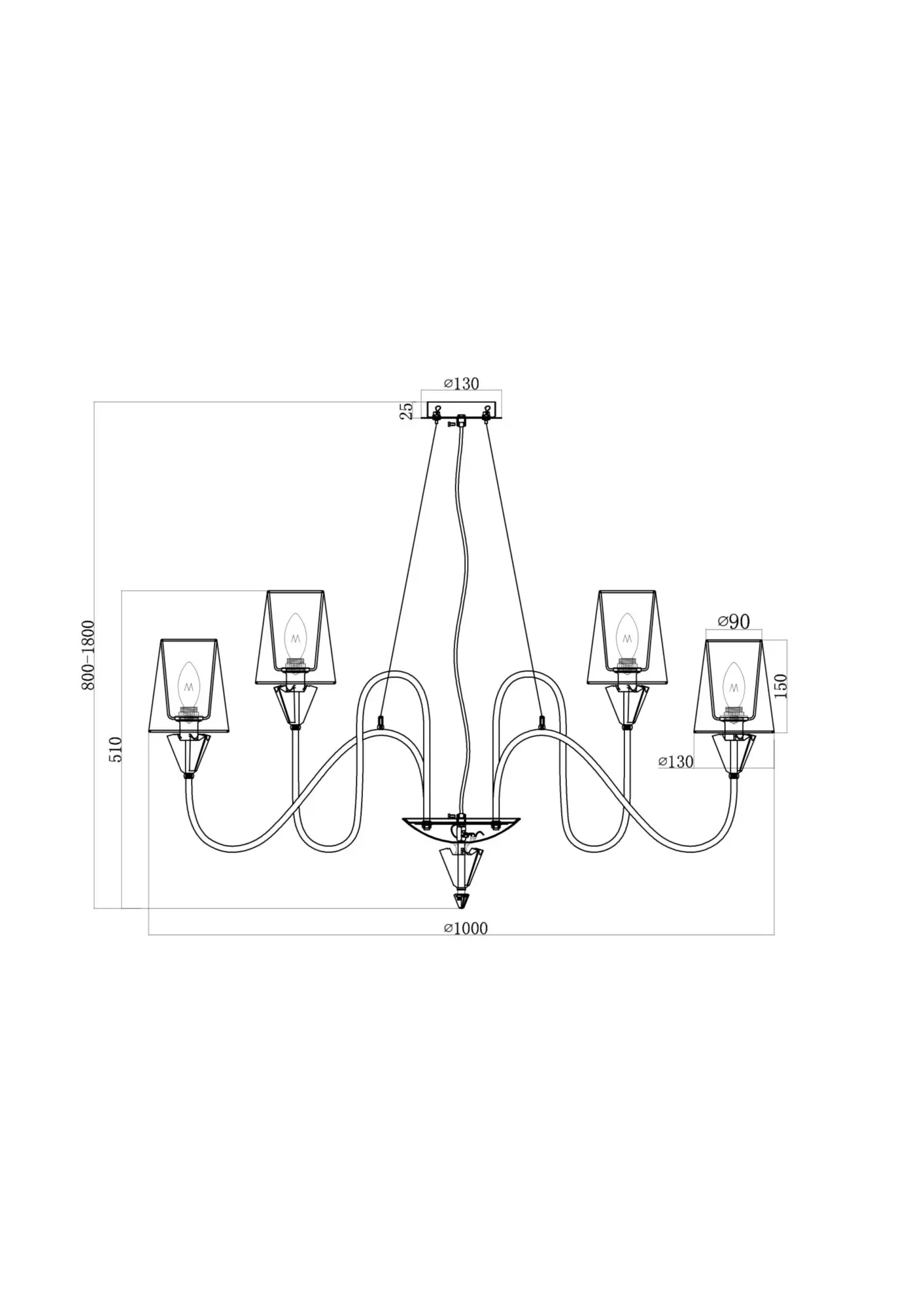 Люстра Maytoni MOD078PL-09CH