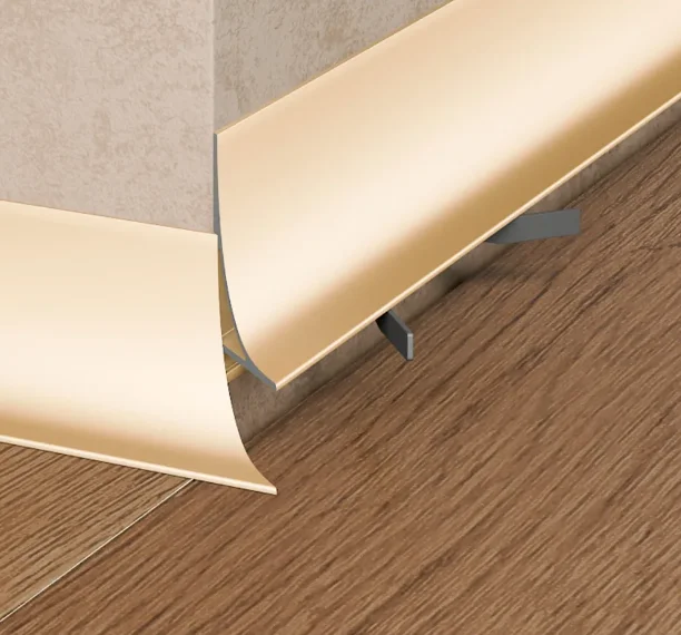 Микро плинтус Pro Design Corner L 584 S шампань анодированный