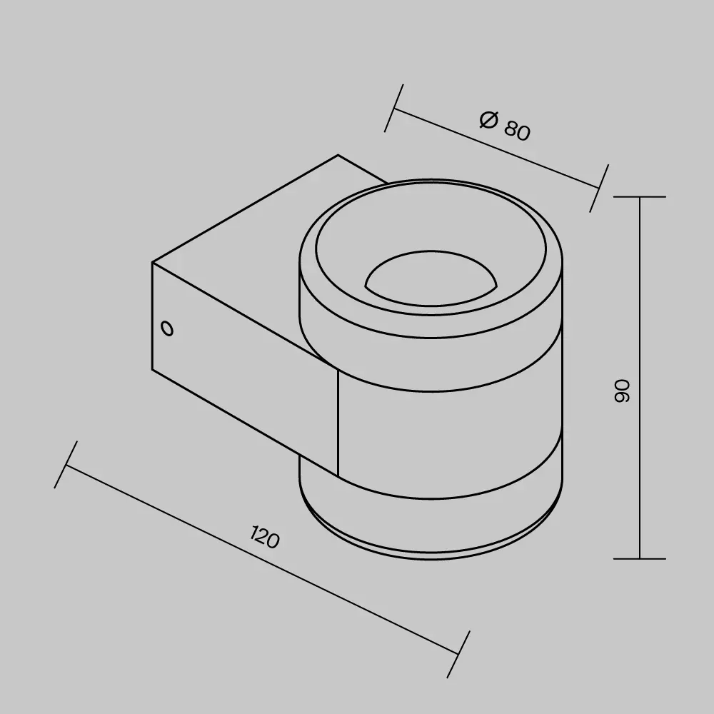Настенный светильник (бра) Outdoor O490WL-L6W3K