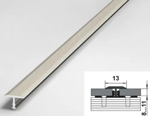 Порог одноуровневый стыкоперекрывающий Лука ПС-09 052 Ель дымчатая
