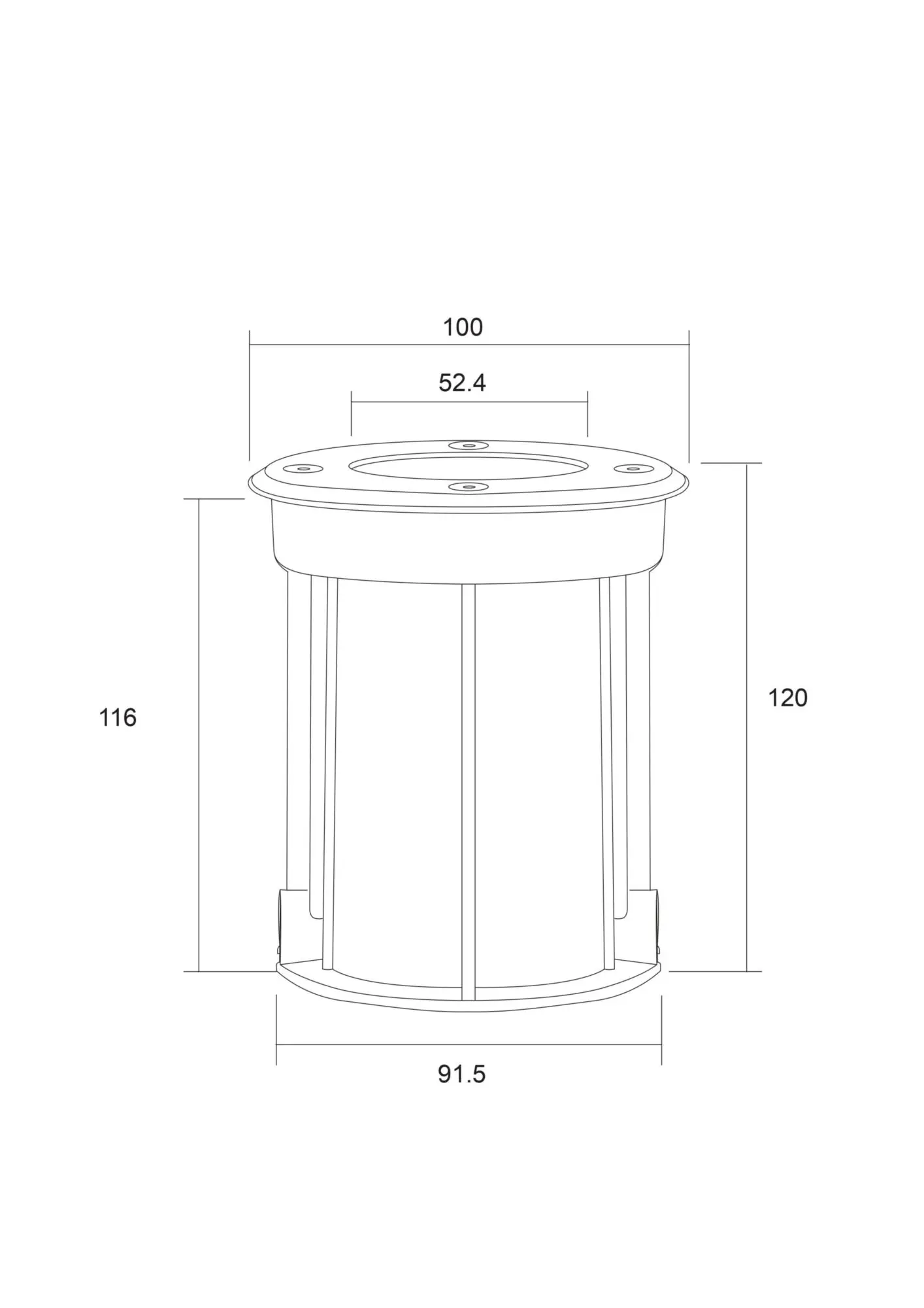 Встраиваемый светильник Outdoor O043DL-01S