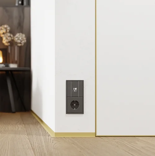 Микроплинтус L образный Бежевый RAL 1001 70-33-12