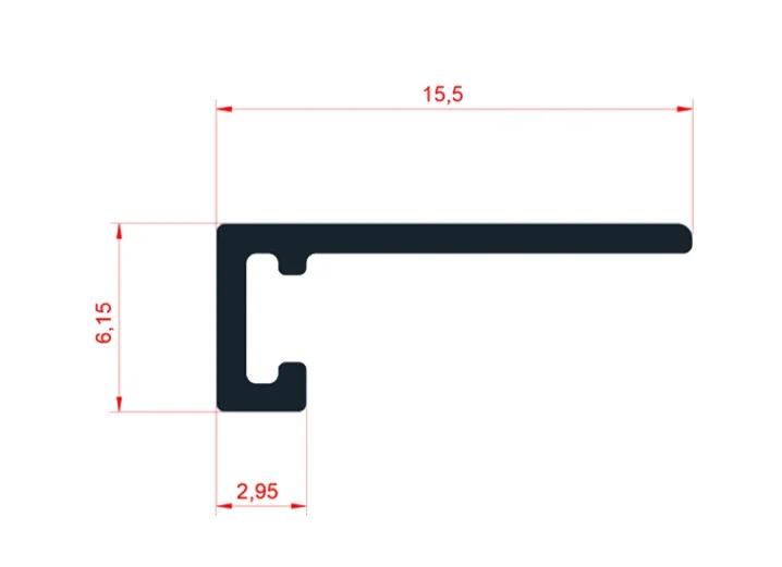 Микроплинтус щелевой плинтус для пола Pro Design Mini 7067 W белый RAL 9003