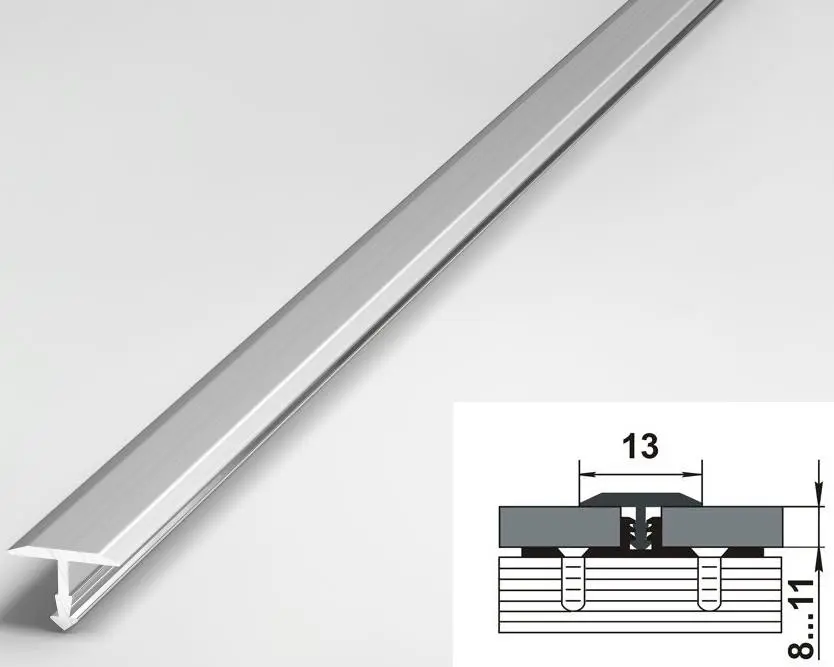 Порог одноуровневый стыкоперекрывающий Лука ПС-09 00 без покрытия
