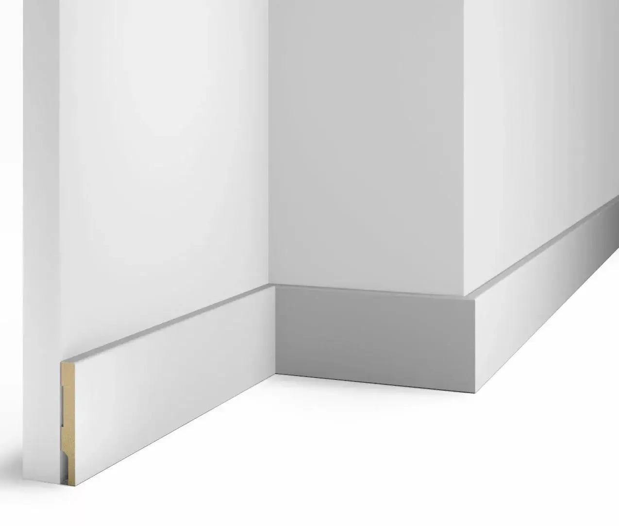 Плинтус МДФ Cosca AP72 под покраску белый 75х10х2400 мм купить