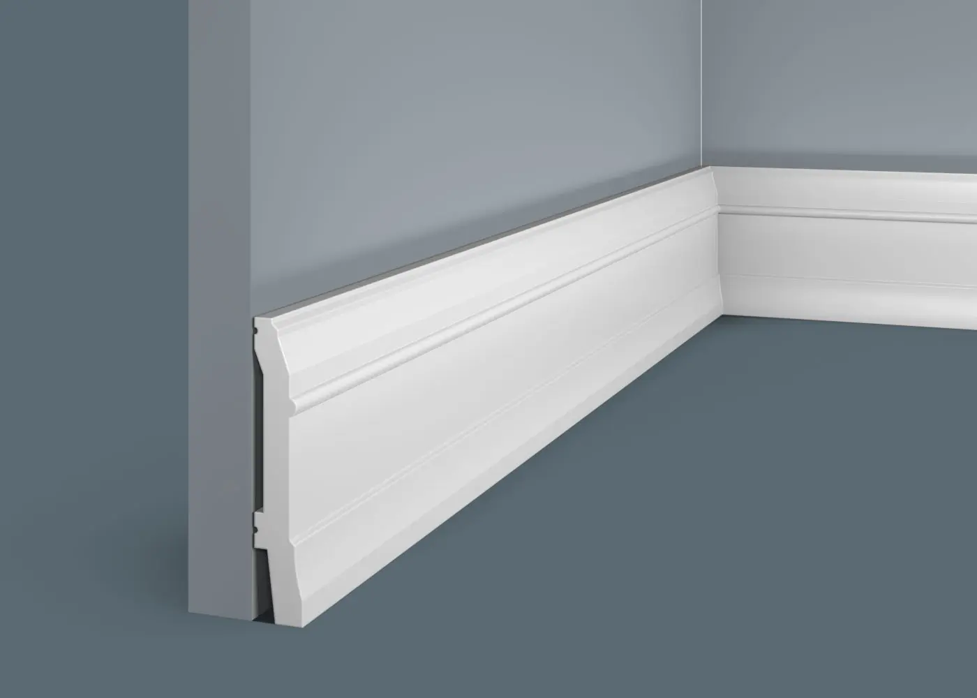 Плинтус из дюрополимера в интерьере