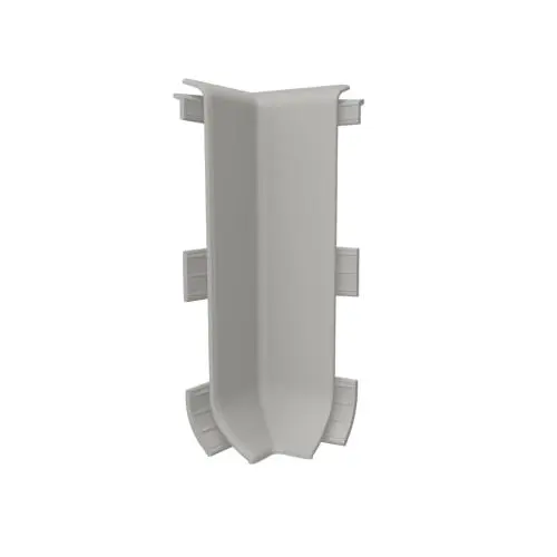 Угол внутренний к плинтусу Vilo LINELA серый RAL 7037 упаковка из 2 шт к плинтусу Идеал