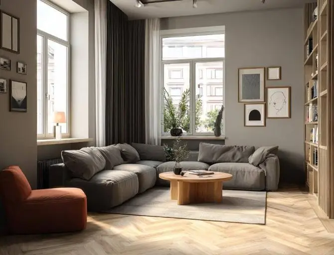 Фото пола елочкой в интерьере