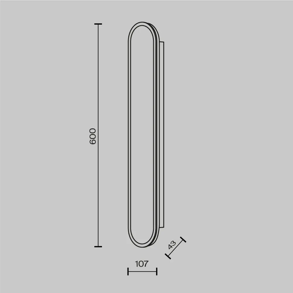 Настенный светильник (бра) Maytoni MOD429WL-L30BSK