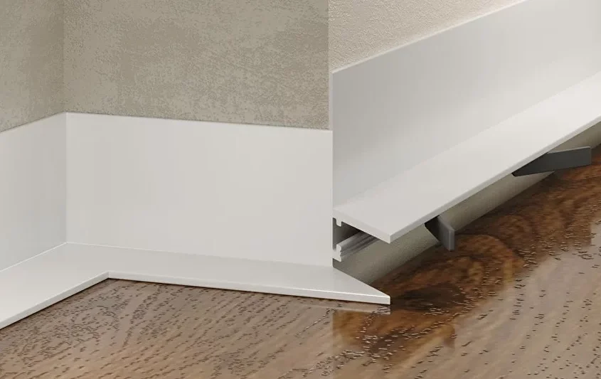 Микроплинтус Laconistiq L MAX Белый муар