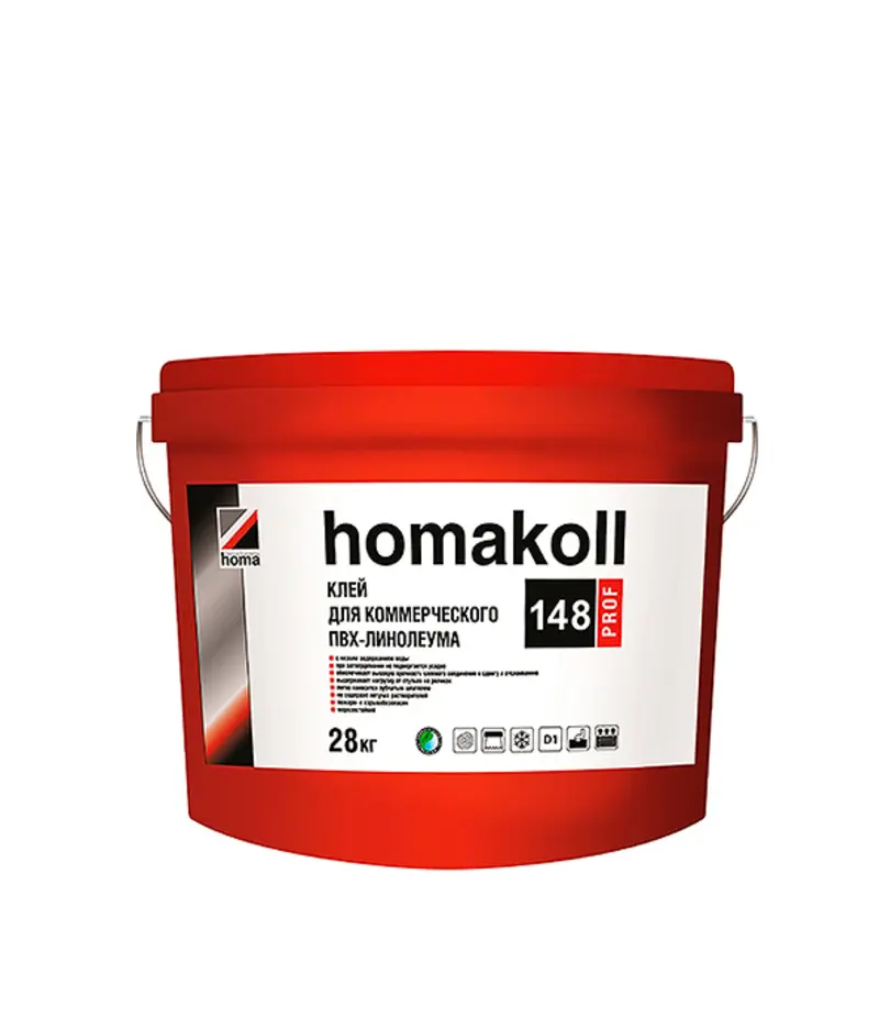 Клей для коммерческого линолеума Homa Homakoll 148 Prof 28 кг недорого