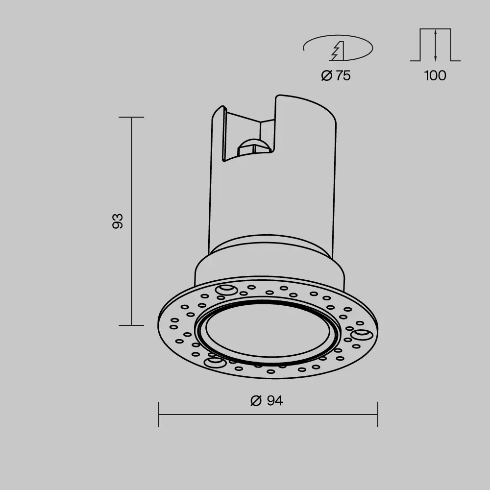 Потолочный светильник Outdoor O501DL-L10W3K