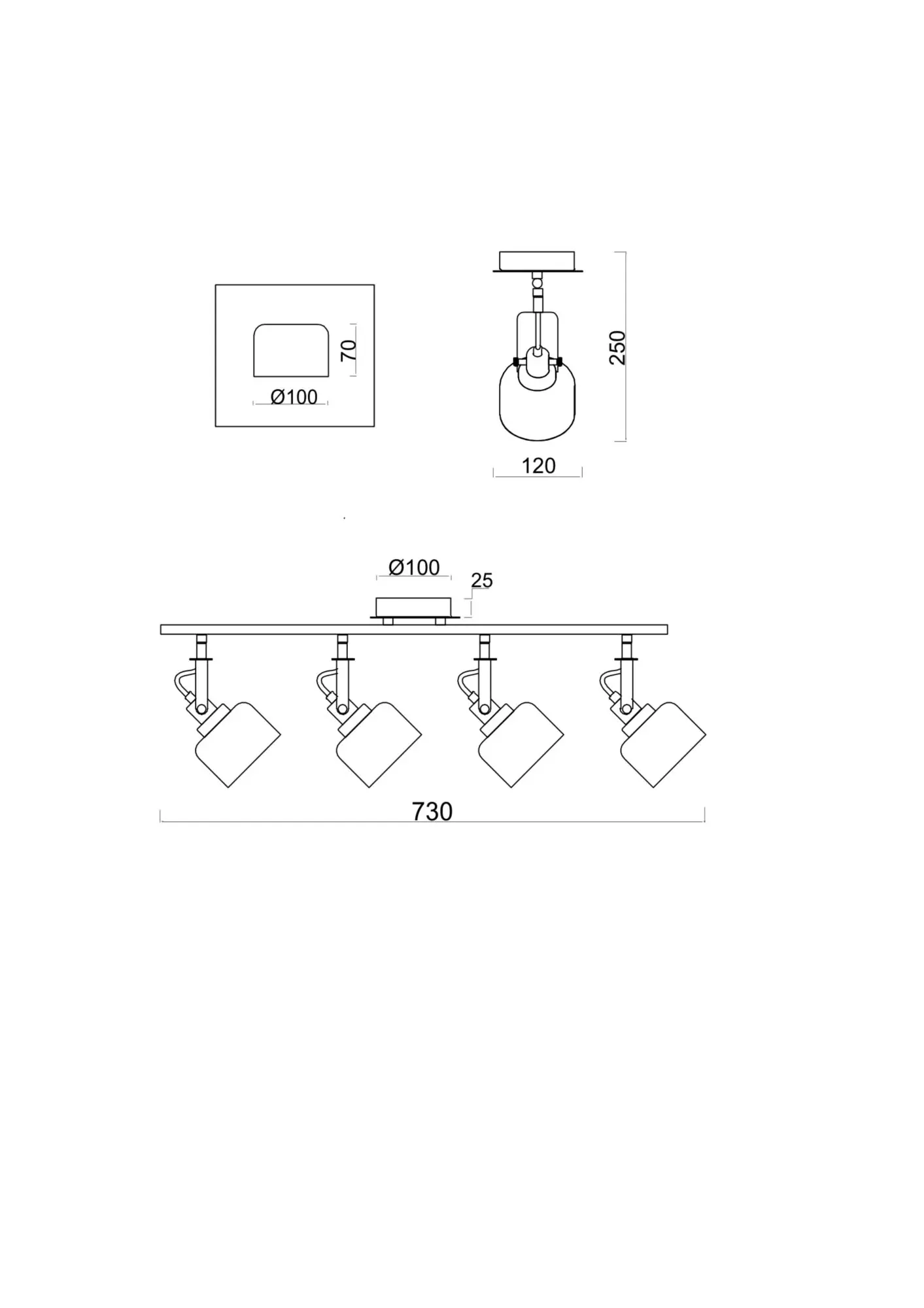 Спот Freya FR5042CW-04B