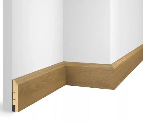 Плинтус МДФ Cosca EP07 Nanoflex Дуб венский 80x16x2400 мм из экополимера