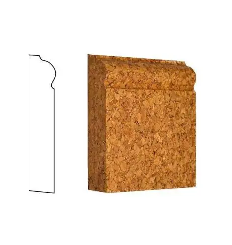 Пробковый плинтус R06  в Москве