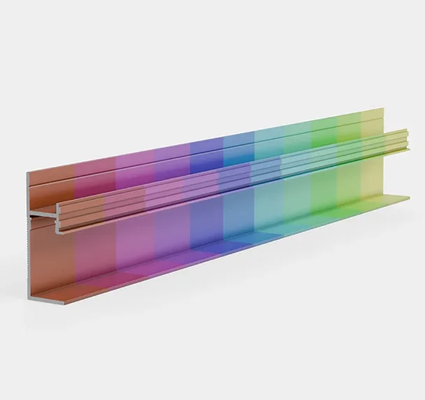 Скрытый плинтус Pro Design 7210 R под рассеиватель с пяточкой любой цвет по RAL купить