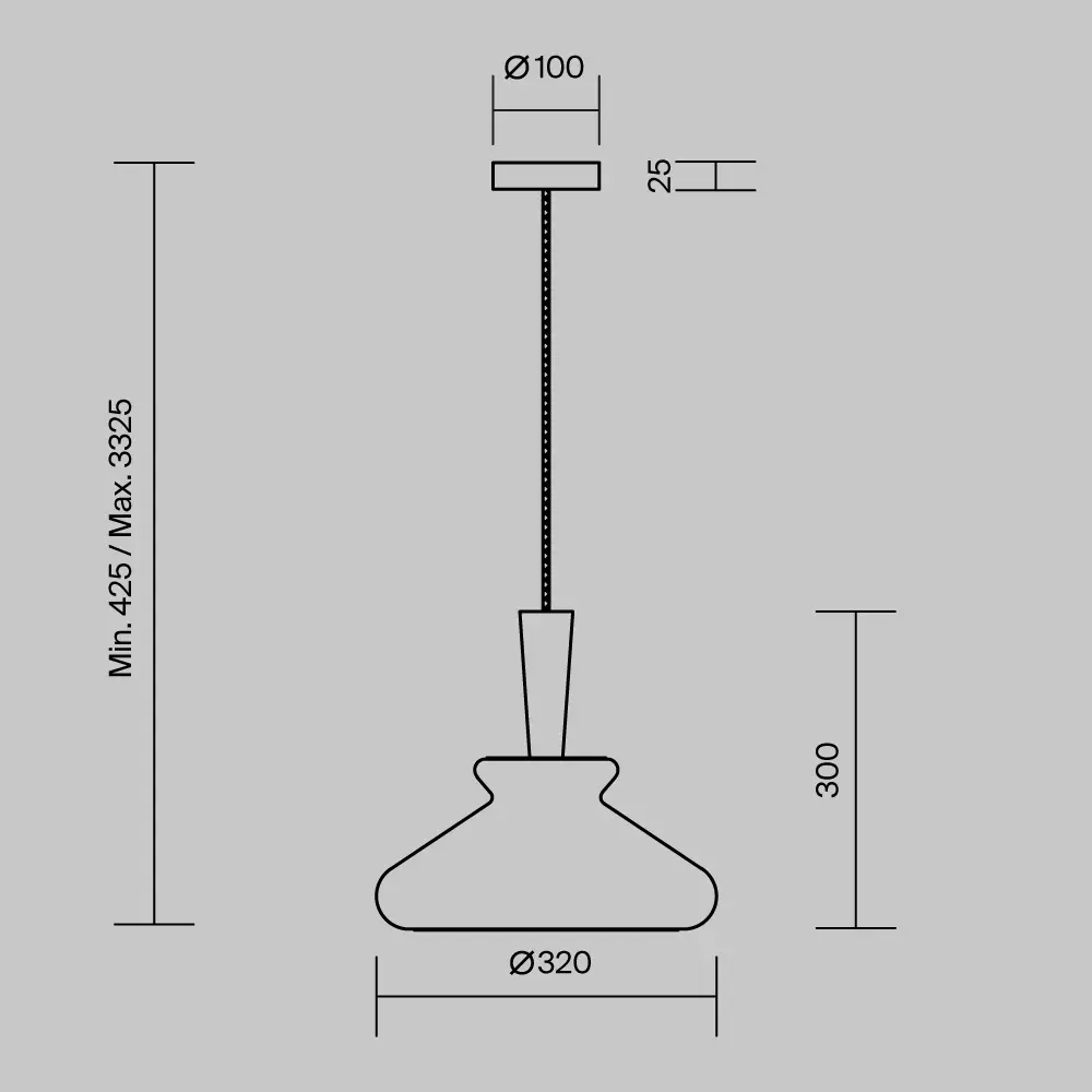 Подвесной светильник Maytoni MOD405PL-01W