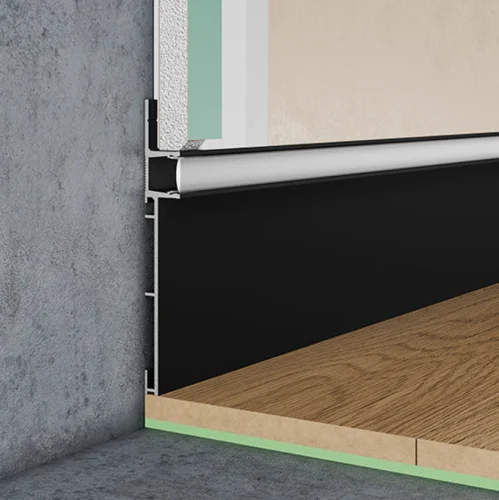 Скрытый плинтус Pro Design Combo 603 B Черный анодированный цена