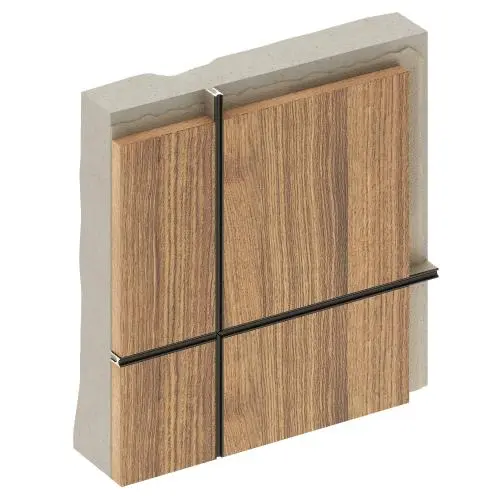 Разделительный профиль Decaro D009 для стен и потолков черный алюминий