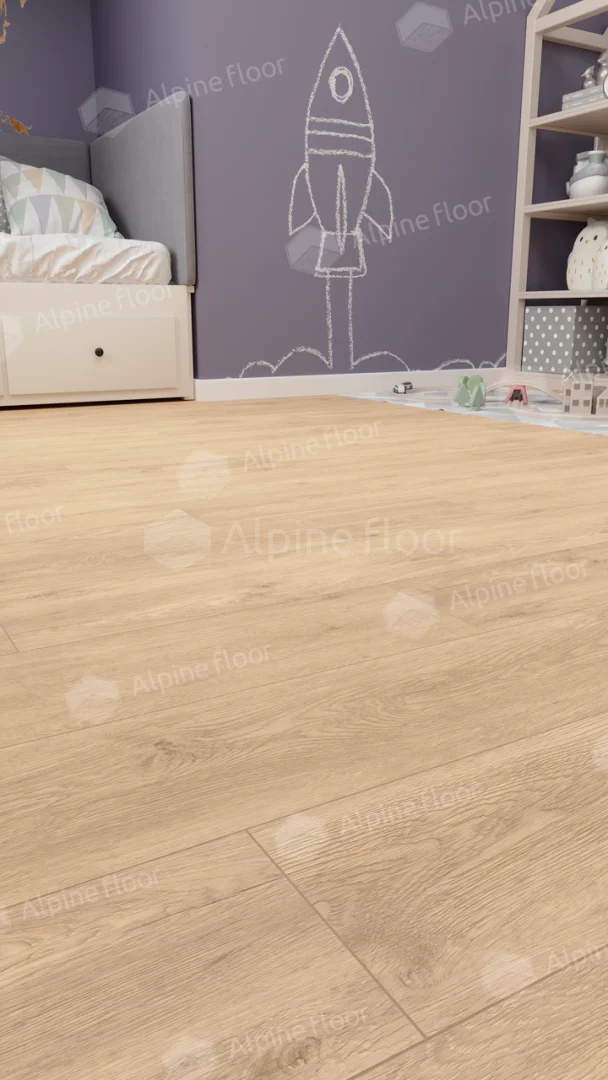 Ламинат SPC Alpine Floor Classic Light Дуб Ваниль Селект ECO 106-33 MC для ванной комнаты