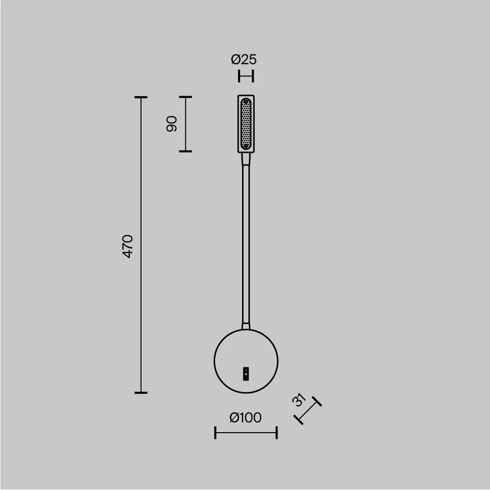 Настенный светильник (бра) Technical C035WL-L3CH3K
