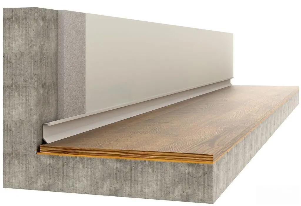 Теневой плинтус скрытого монтажа Pro Design Slim 723 A анодированный в Москве