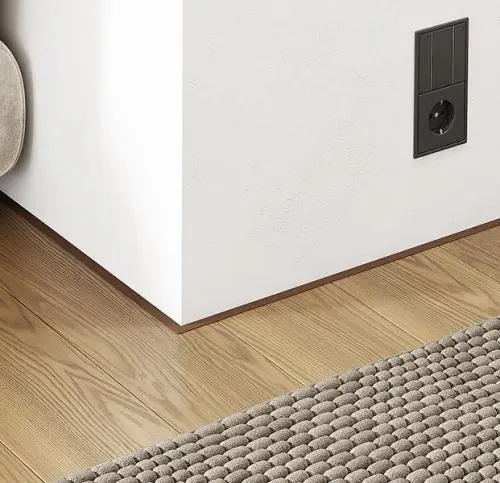 Микроплинтус 11 мм с пружинами Шоколадно-коричневый RAL 8017 59-32-71