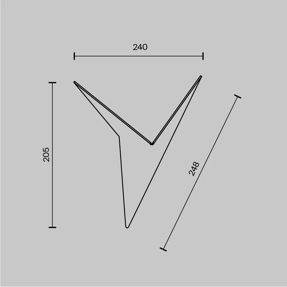 Настенный светильник (бра) Technical C808WL-L3B