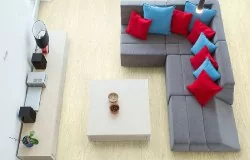 Пробковый пол с дизайном под дерево