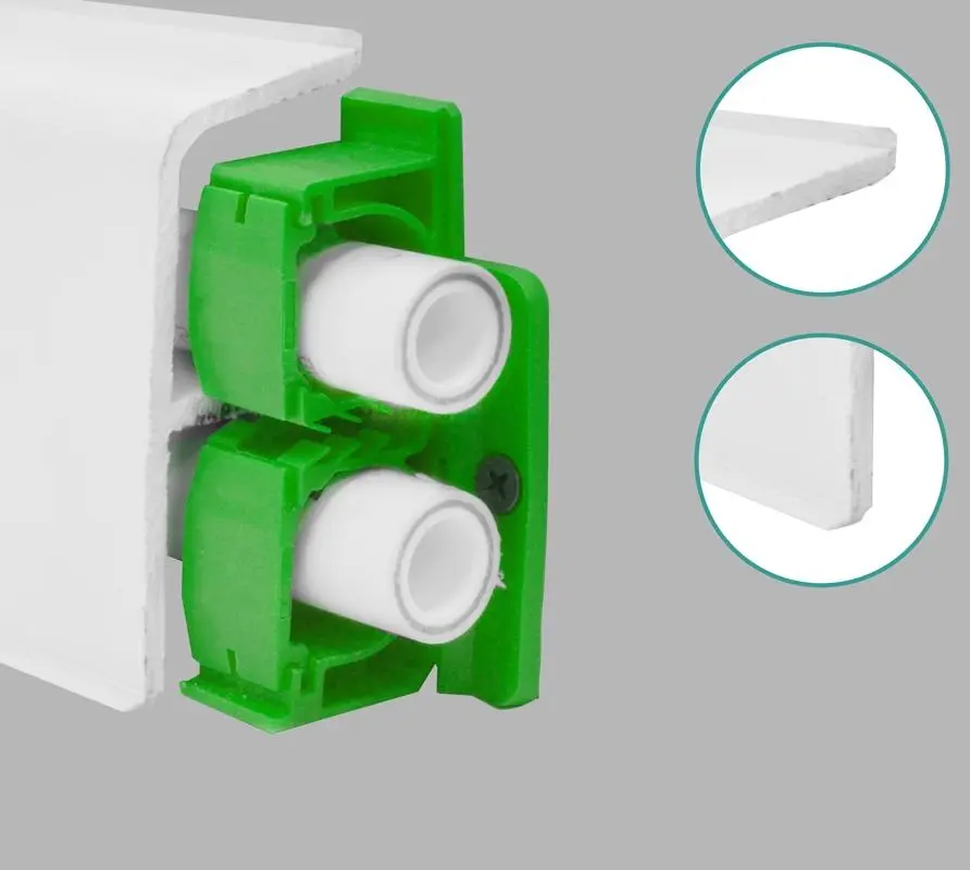 Плинтус для труб AQUA 37 с мягким краем недорого