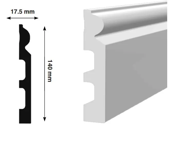 Плинтус из полистирола напольный купить недорого