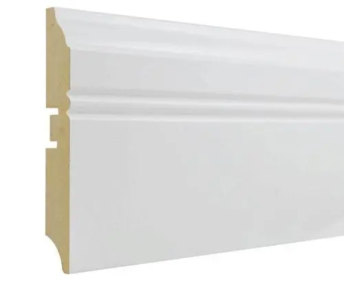 Белый плинтус МДФ купить в Москве
