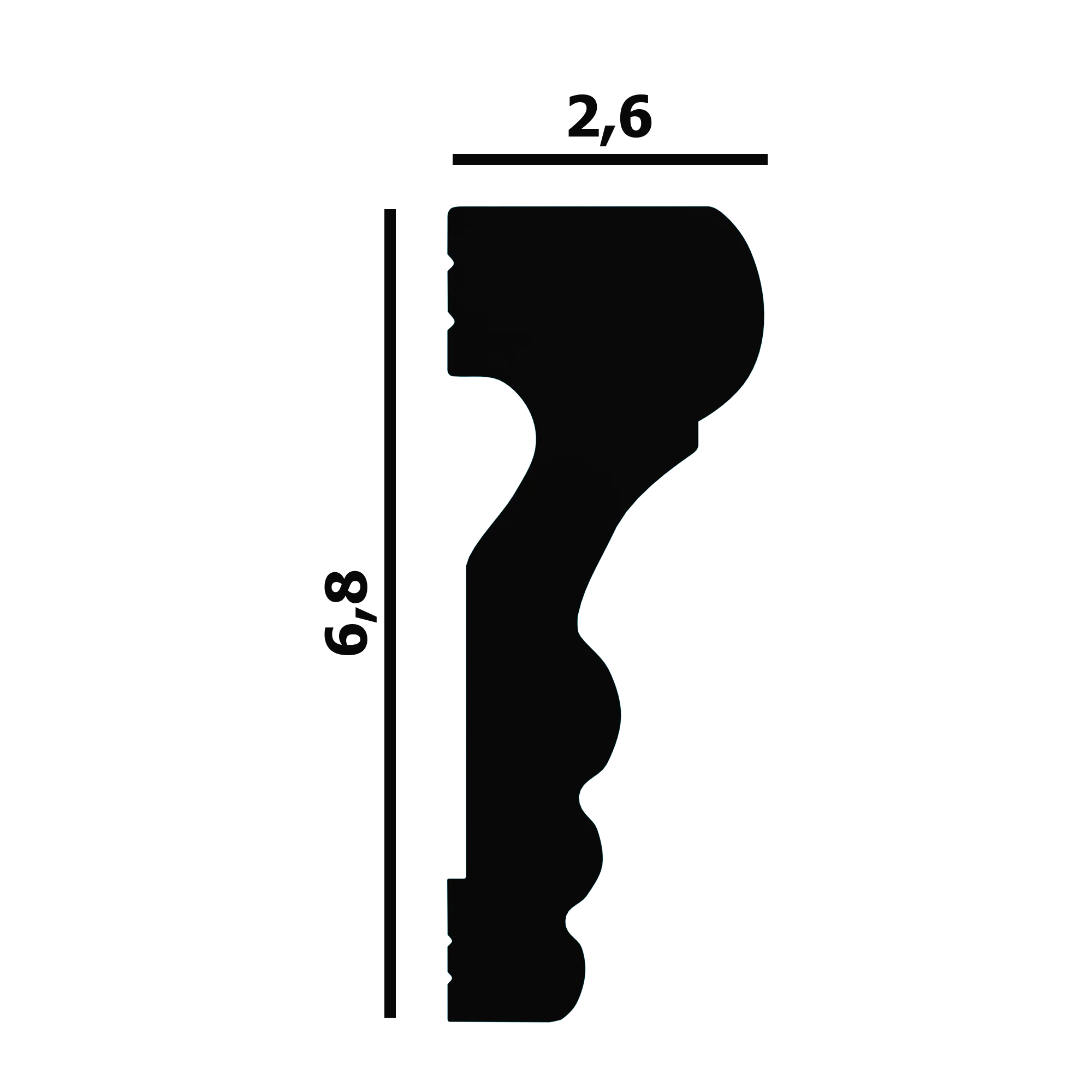 Молдинг Perfect Plus P55 лепнина