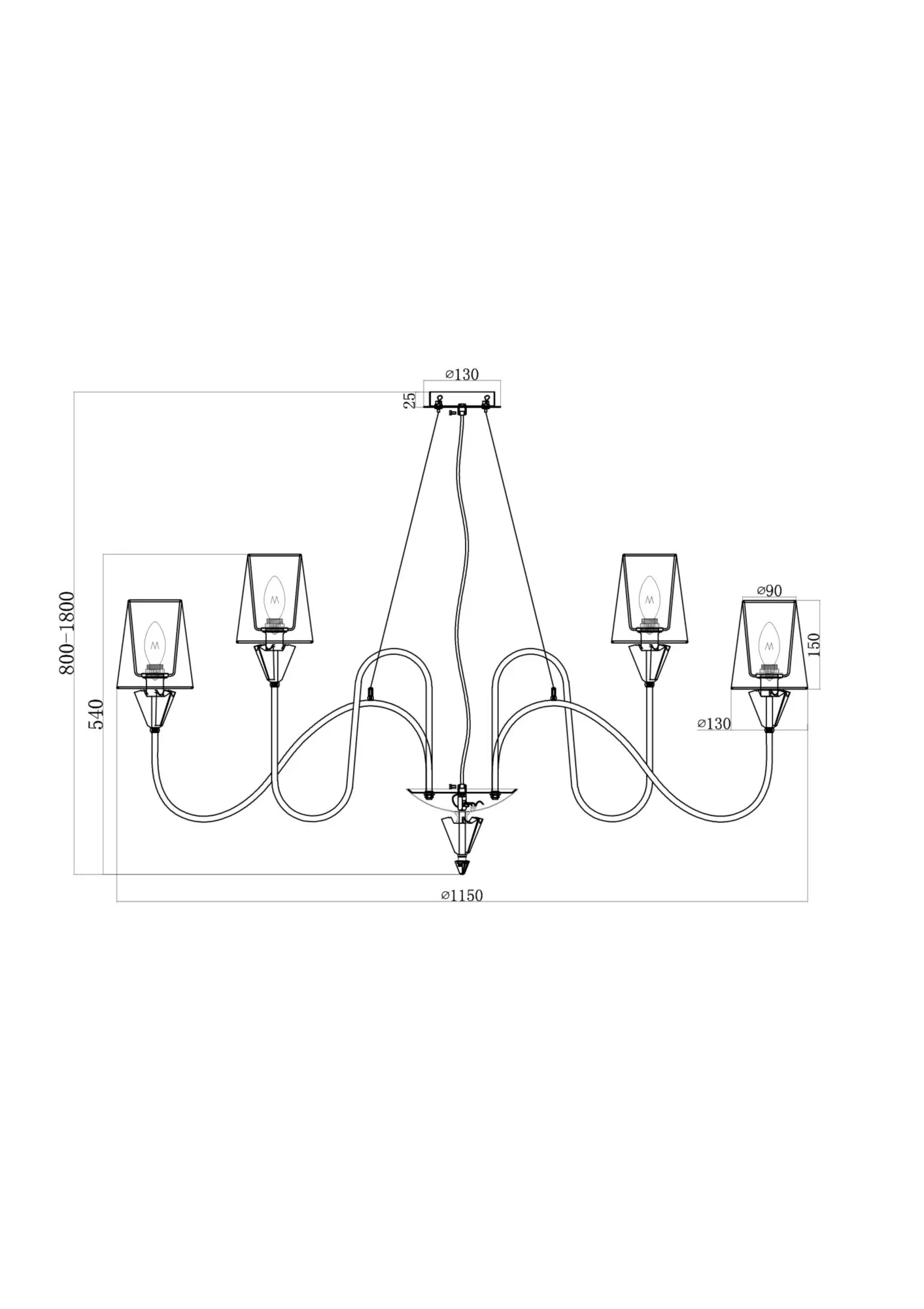 Люстра Maytoni MOD078PL-12CH