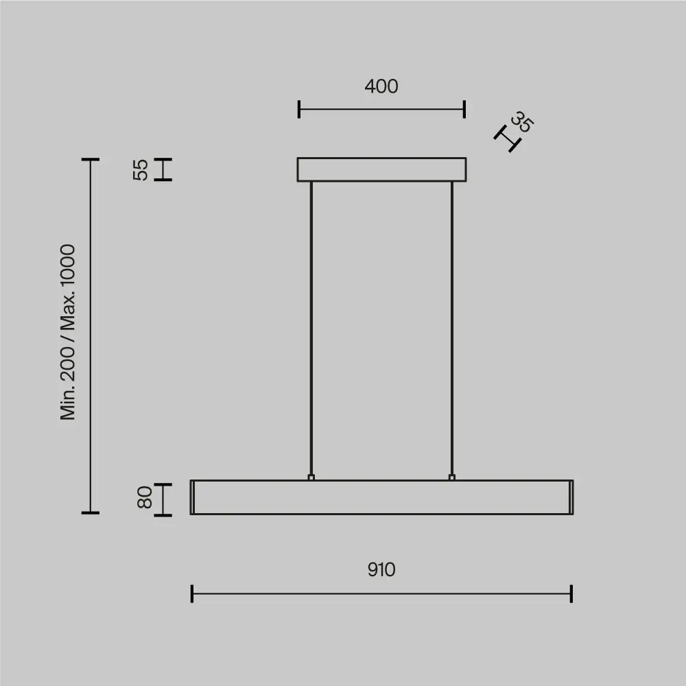 Подвесной светильник Technical P010PL-L23B