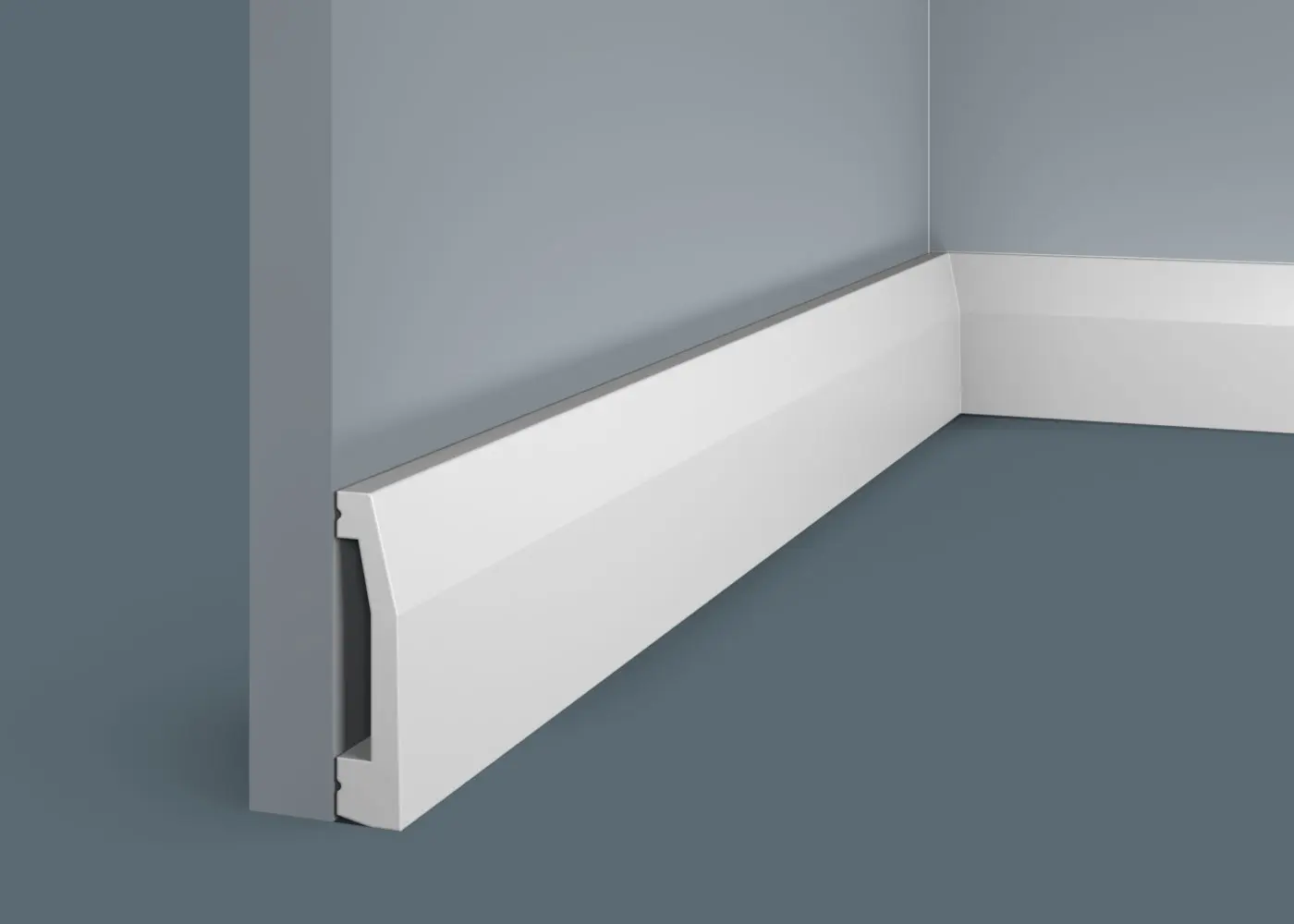 Плинтус из дюрополимера в интерьере