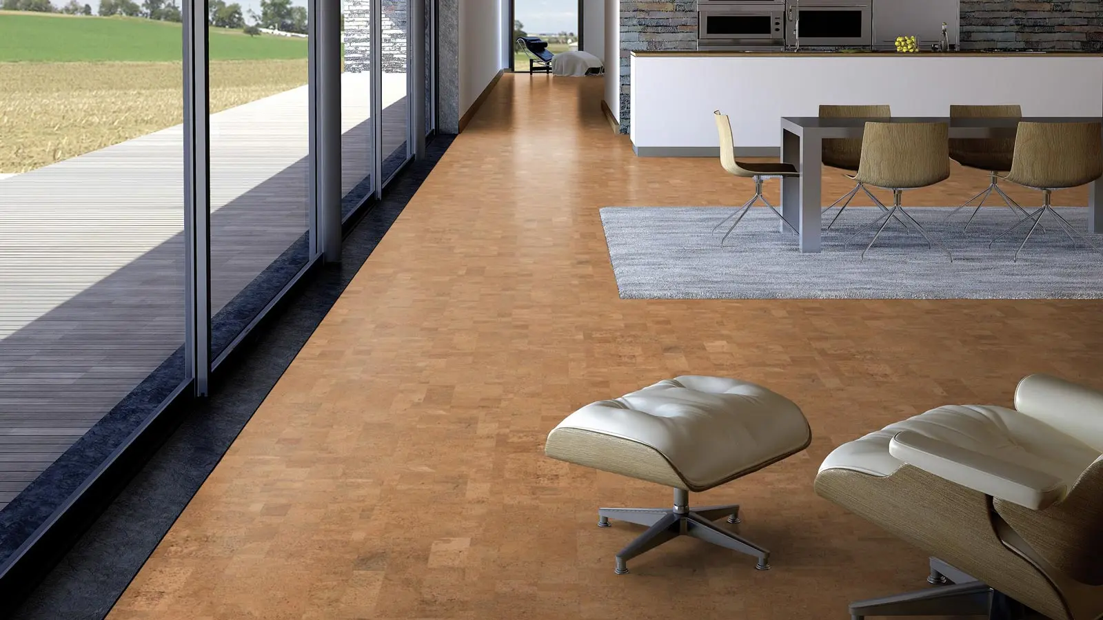 4 мм клеевой пробковый пол Wicanders J39001 Identity Natural от прямого поставщика