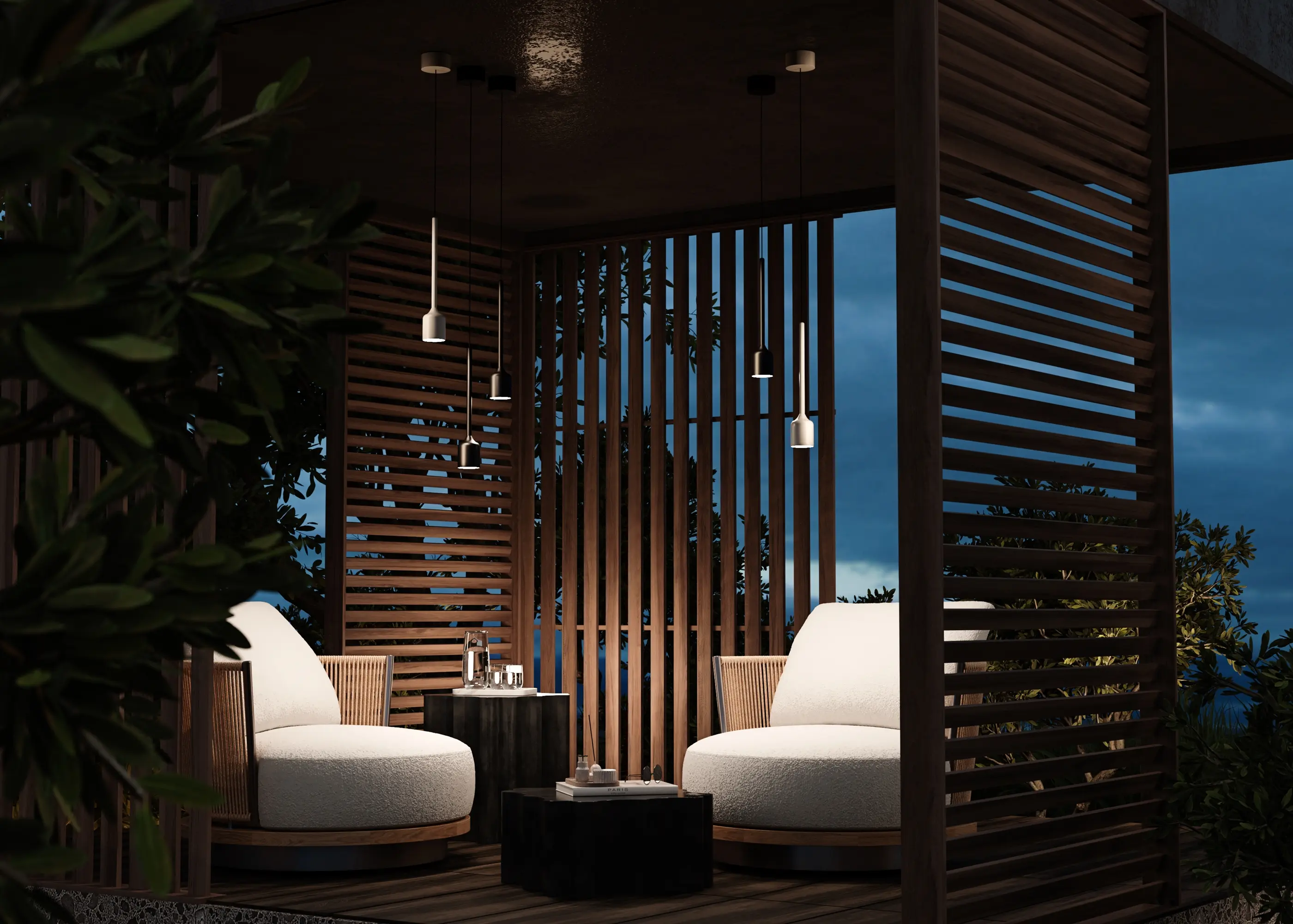 Подвесной светильник Outdoor O491PL-L6B3K