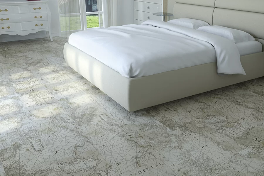 Пробковый пол с дизайном под дерево